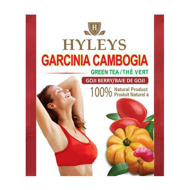 HYLEYS Tea Wellness Garcinia Cambogia Green Tea, Goji Berry, 25.0 Count