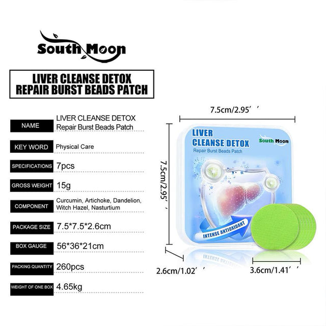 Intense Antioxidant Liver Cleanse Detox & Repair Burst Beads Patch(5 Pcs)