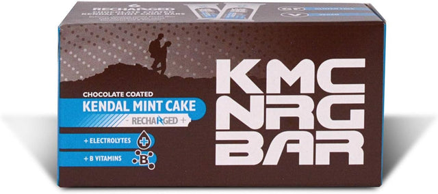KMC NRG BAR: Kendal Mint Cake Recharged for Sports, Run, Hike, Cycle (Chocolate Coated, 6 X 50G)