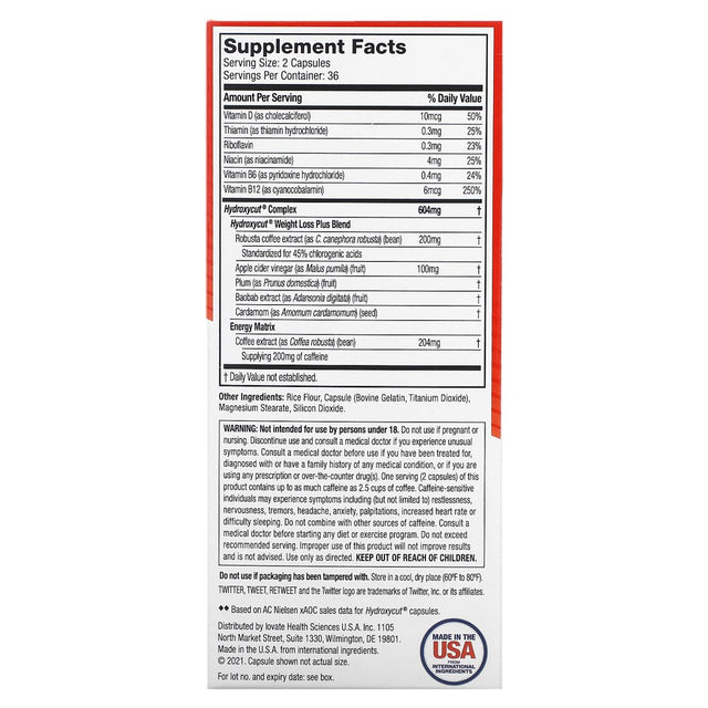 Hydroxycut Pro Clinical Ct, 72 Ct