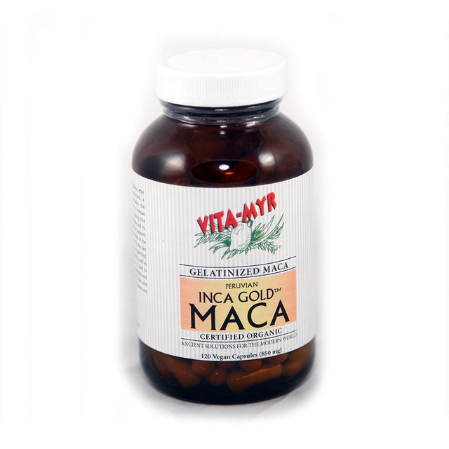 Gelatinized Concentrated Maca Caps 120 Organic Pure Inca Maca