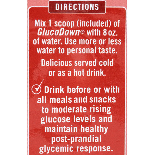 Glucodown, Maintains Healthy Blood Sugar, Delicious Peach Mango, 45-Servings.