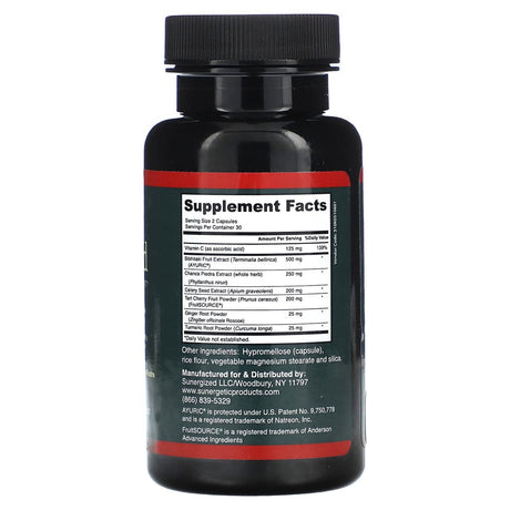 Premium Uric Acid Support Supplement β Uric Acid Formula & Urinary Tract Support β Includes Tart Cherry, Chanca Piedra, Celery Extract & Cranberry β 60 Veggie Capsules