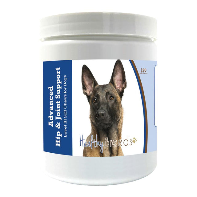 Healthy Breeds Belgian Malinois Advanced Hip & Joint Support Level III Soft Chews for Dogs 120 Count