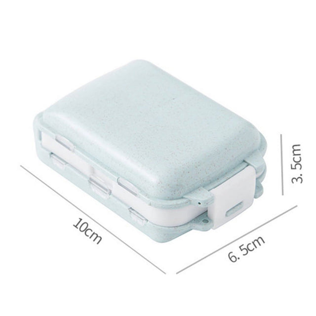 3 Layer Portable Travel Organizer Pill Box Health Medicine Drug Case-10 Pieces