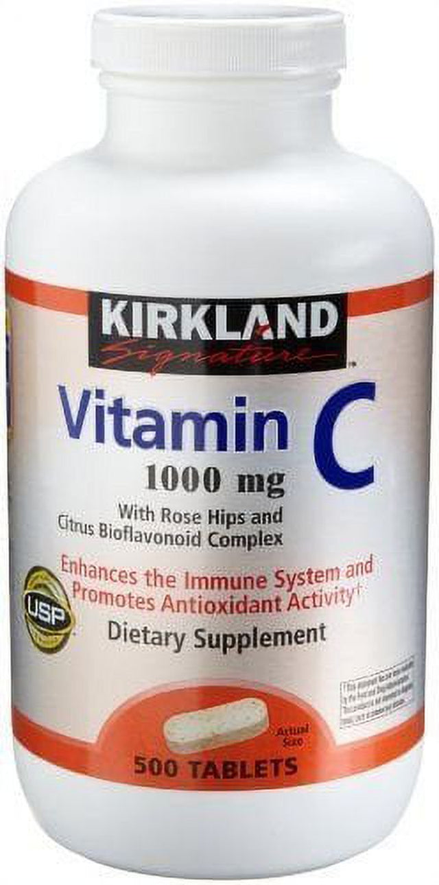 Kirkland Signature Vitamin C 1000 Mg with Rose Hips - 500 Tablet