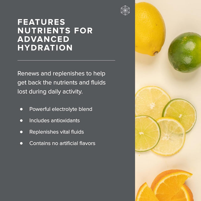 Isagenix Amped Hydrate - a Superfruit Blend with Electrolytes to Refresh and Replenish - Convenient Individual Serving Sticks - 24 Servings - Lemon Lime Flavor