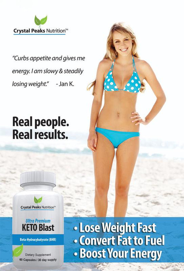Keto Diet Blast Weight Loss Supplement for Fast Fat Burning - Boost Energy & Speed Metabolism | Betahydroxybutyrate BHB Salts Ketogenic Diet Pills - 800 Mg, 60 Capsules