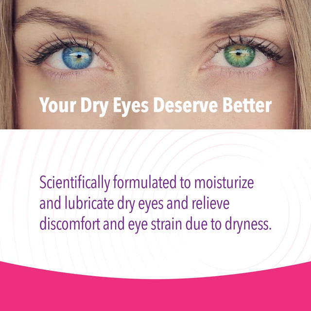 Ivizia Sterile Lubricant Eye Drops for Dry Eyes, Preservative-Free, Moisturizing, Dry Eye Relief, Contact Lens Friendly, 0.33 Fl Oz Bottle