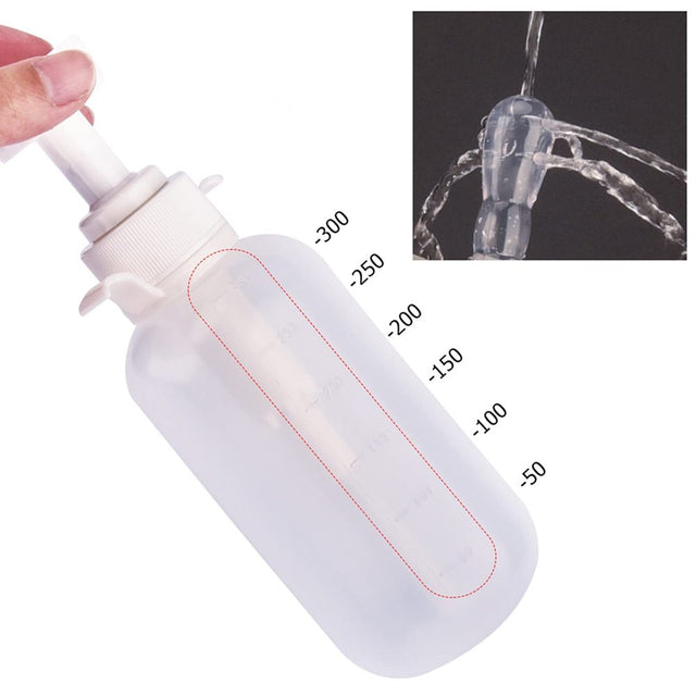 Kingfurt Silicone Vaginal Irrigator - Reusable Pudendal Syringe for Gynecological Health - Non-Allergenic & BPA Free - 9-Hole Spray Design