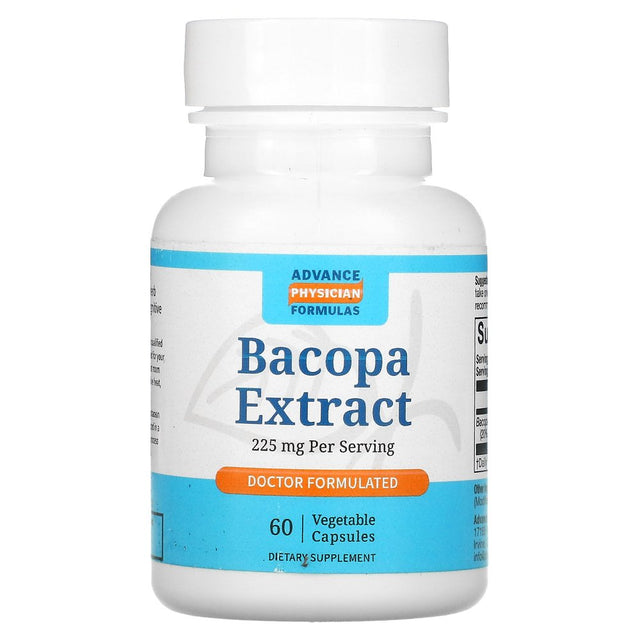 Advance Physician Formulas Bacopa Extract, 225 Mg, 60 Vegetable Capsules