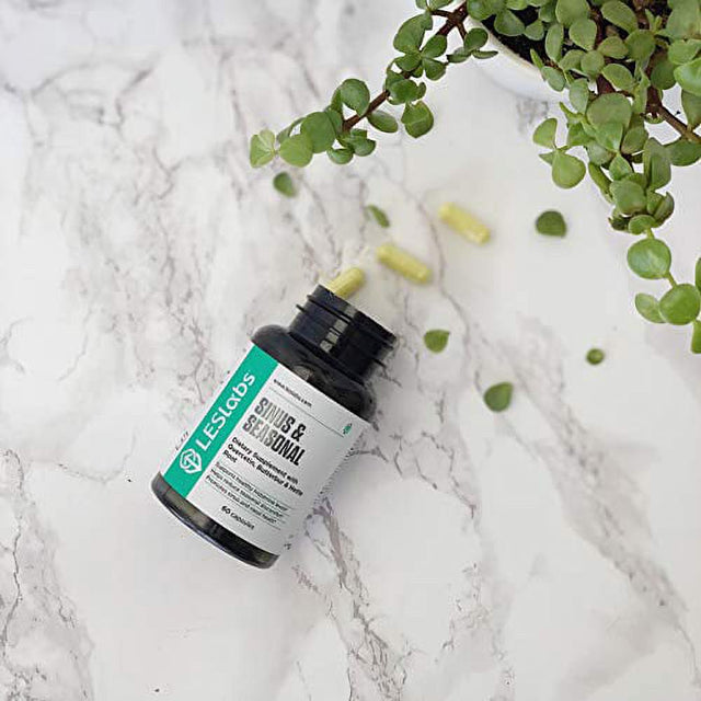 LES Labs Sinus & Seasonal ? Sinus Relief, Nasal Health, Balanced Histamine Response, Clear Lungs & Respiratory Health ? Butterbur, Quercetin, Nettle Root & Bromelain ? 60 Capsules