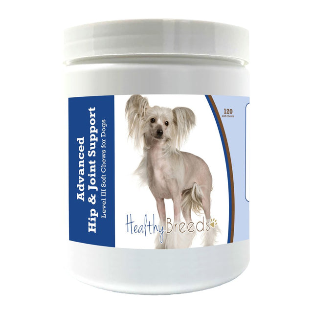 Healthy Breeds Chinese Crested Advanced Hip & Joint Support Level III Soft Chews for Dogs 120 Count