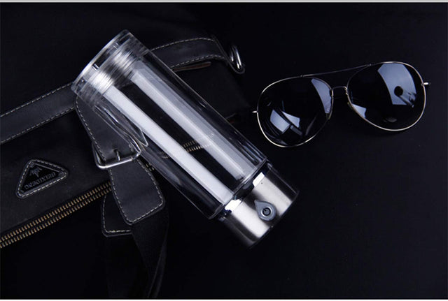 High Concentration Hydrogen-Rich Water Cup SPE Ion Membrane Alkaline Water Purifier Micro-Electrolyzed Water Glass 420Ml