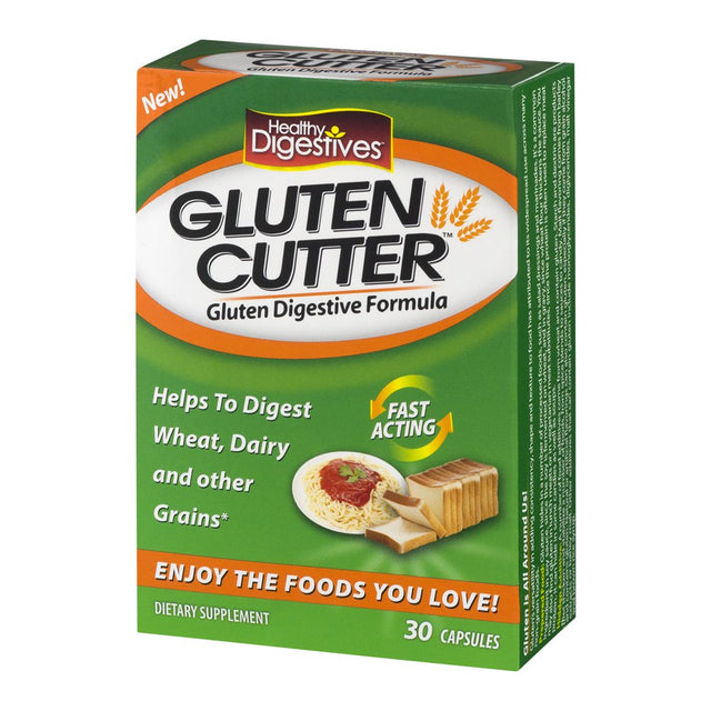 Healthy Digestives Gluten Cutter Dietary Supplement, 30 Capsules