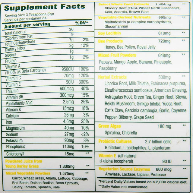 Green Foods Magma plus Drink Mix 10.6Oz