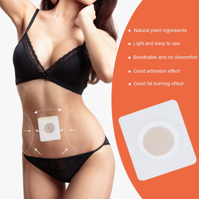 Gecheer 30Pcs Slim Patch Navel Sticker -Obesity Fat Burning for Losing Weight Abdomen Slimming Patch Paste Belly Waist