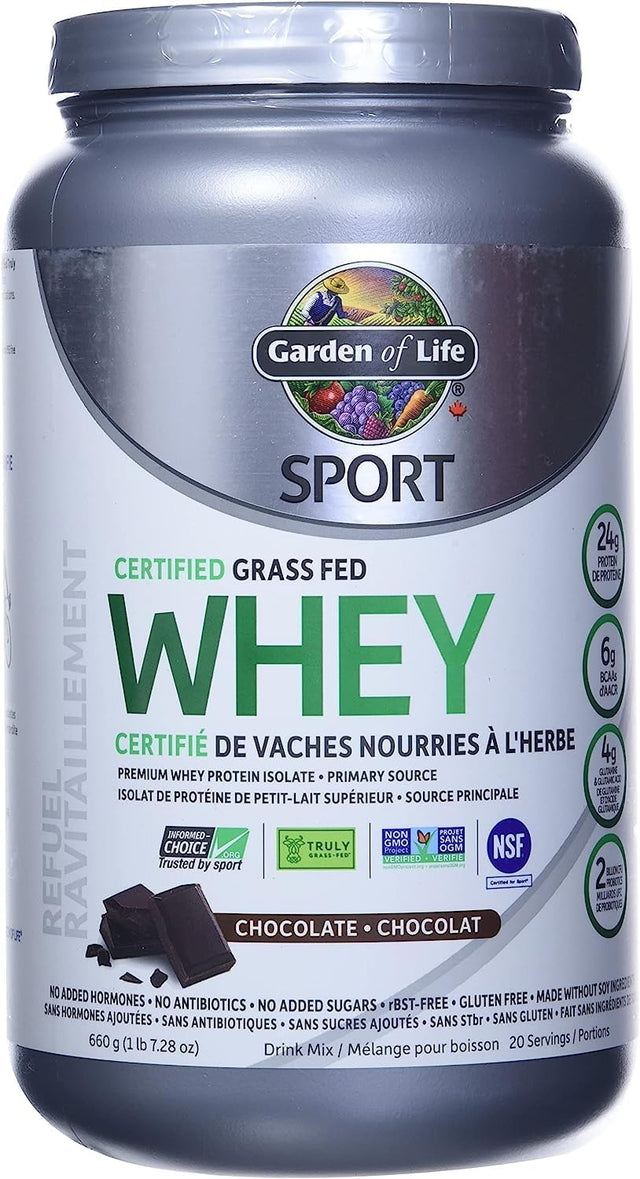 Garden of Life Chocolate Sport Whey Protein, 660 GR