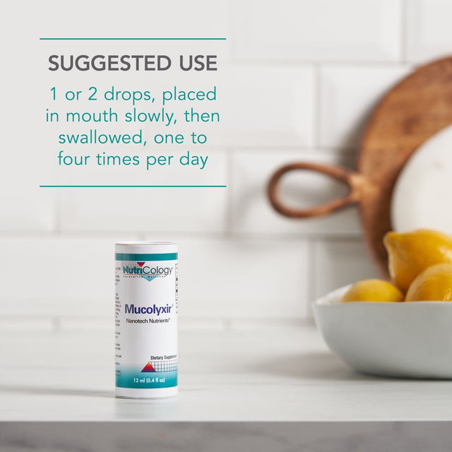 Nutricology Mucolyxir - Microdose DNA, Respiratory Airway Support - 12 Ml (0.4 Fl Oz)