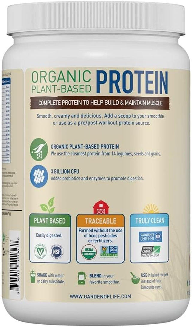 Garden of Life Organic Protein Shake Powder, Chocolate Flavor