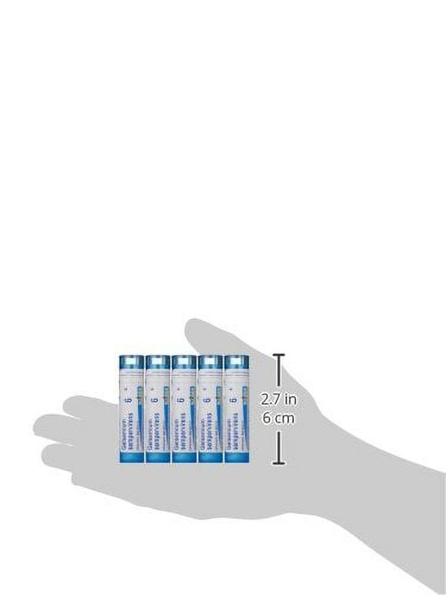 Boiron Gelsemium Sempervirens 6C (Pack of 5) , Homeopathic Medicine for Stage Fright, Apprehension and Fever