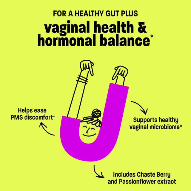 Jetson Vaginal Health, Mood and Hormonal Support Women Probiotic Supplement, 15 Billion CFU, 62 Ct.