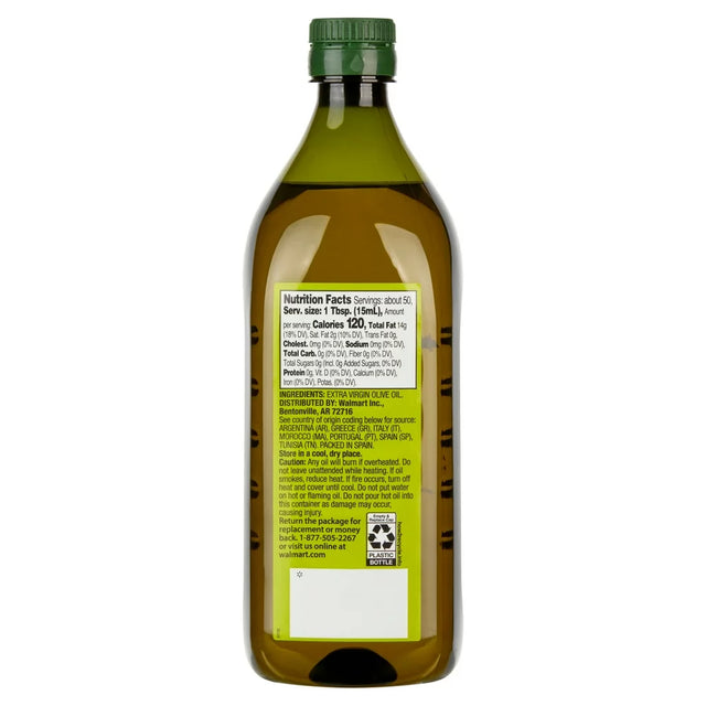 Great Value: 100% Extra Virgin Olive Oil, 25.5 Fl Oz