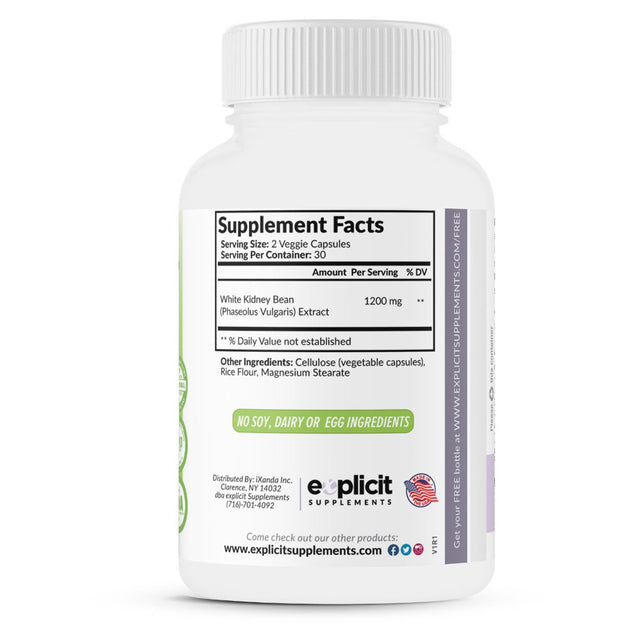 Keto Ultra Weight Loss Supplement and 100% Pure White Kidney Bean Extract – Natural Carb Blocker 1200Mg Optimized Weight Loss Stack for Women & Men Made in USA – 1 Month