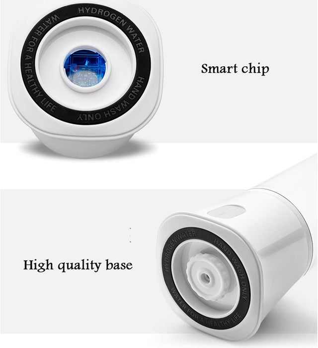 High Concentration Hydrogen-Rich Water Cup SPE Ion Membrane Alkaline Water Purifier Micro-Electrolysis Water Glass 350Ml