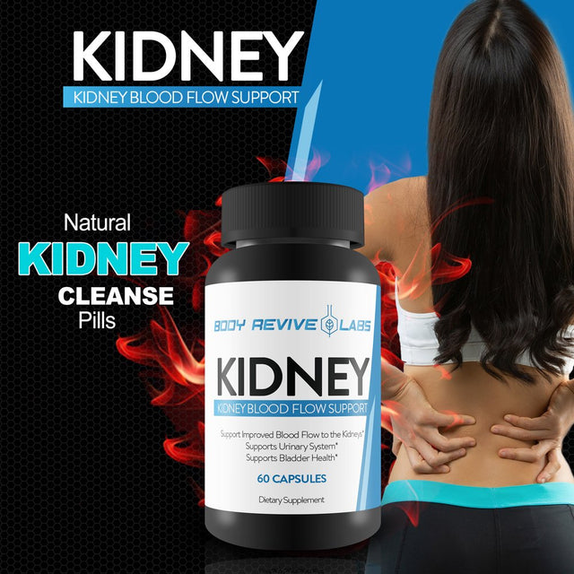 Kidney Support - Kidney Blood Flow Support - Help Support Improved Kidney Function with Improved Blood Flow - Help Enhance Cleansing - Support Overall Health - Bloodflow Support Kidney Care