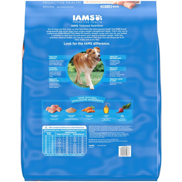 IAMS Proactive Health Chicken Dry Dog Food, 29.1 Lb Bag