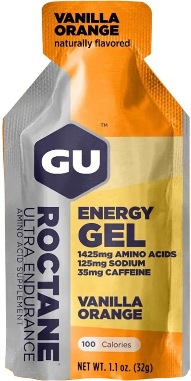 GU Roctane Energy Gel - 24 Pack Vanilla Orange, One Size