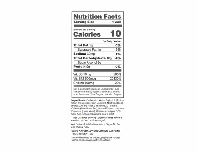 KOIOS - Nootropic Beverage, Enhance Brain Function, Improve Memory & Productivity, Reduce Stress, Contains Lion’S Mane Mushroom & MCT Oil, Natural Caffeine, Gluten-Free, Vegan (Peach Mango, 12-Pack)