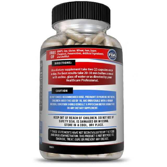 Kaya Naturals Nitric Oxide No3 Testosterone Booster Libido ED Support L-Arginine Vasodilator
