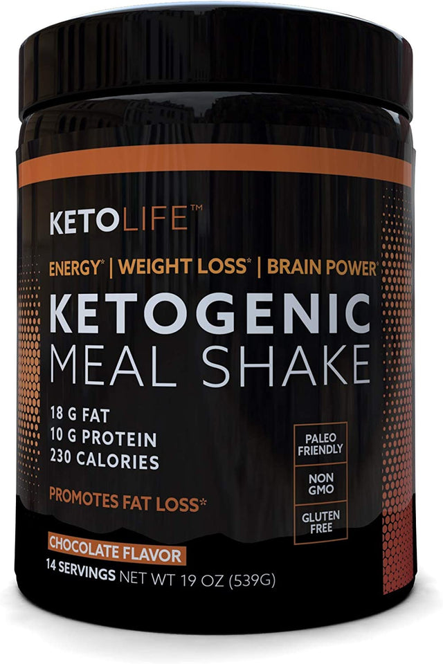 Ketogenic Meal Shake, Ketogenic Meal Shake, Supports Energy Levels, Promotes Weight Loss, 14 Servings, Keto and Paleo Friendly, Chocolate Flavor 1.18 Pound