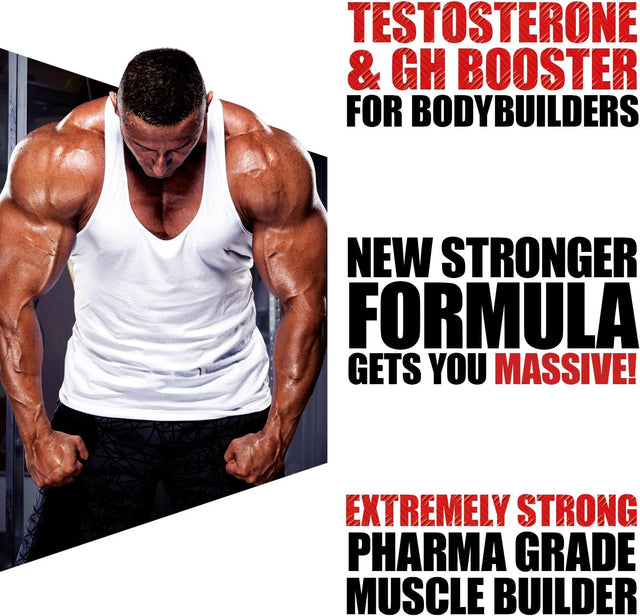 LA Muscle Norateen Extreme (1 Month Supply) - Muscle Building Mass Weight Gainer Bulk Supplement for Testosterone Booster Muscle Growth & Strength, Test Boost Vegan