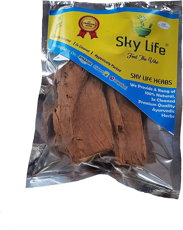 Sky Life Vijaysar -Vijaysar Ki Lakdi - Vjjay SAR - Pterocarpus Marsupium -400Grm