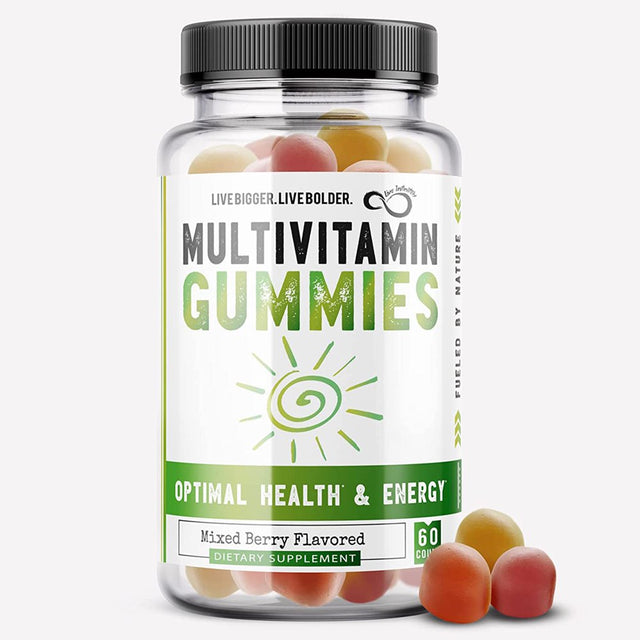 Live Infinitely Multivitamin Gummies Daily Immune Support for Adults Gluten Free 60 Count