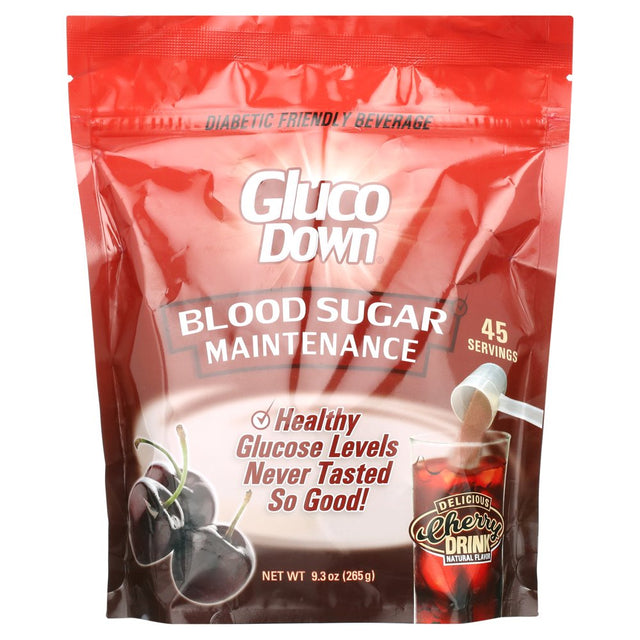 Glucodown, Maintains Healthy Blood Sugar, Delicious Cherry, 45-Servings.