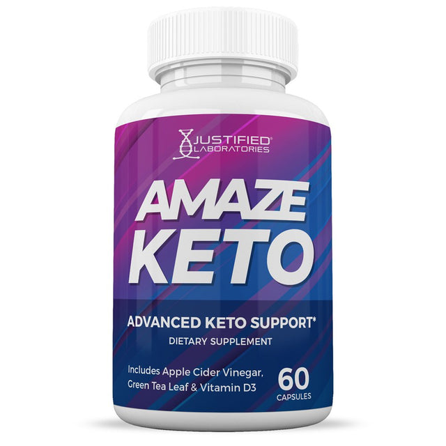 Amaze Keto ACV Pills 1275Mg Alternative to Gummies Dietary Supplement 60 Capsules
