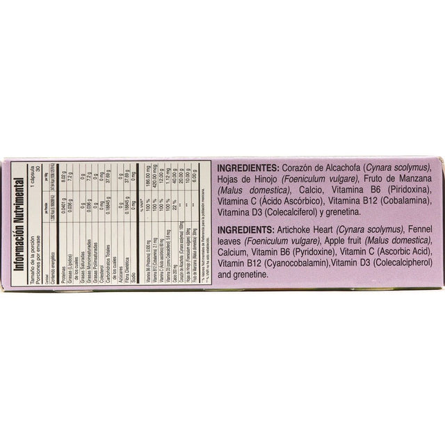 ALCACHOFA Capsulas Artichoke Diet Supplement Gn+Vida 100% Original - 30 Caps