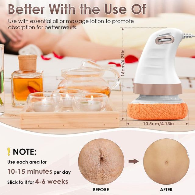 Body Sculpting Machine, Cellulite Massager with 9 Skin Friendly Washable Pads,Electric Beauty Sculpt Massager Cellulite Massager for Men and Women Belly Legs Arms