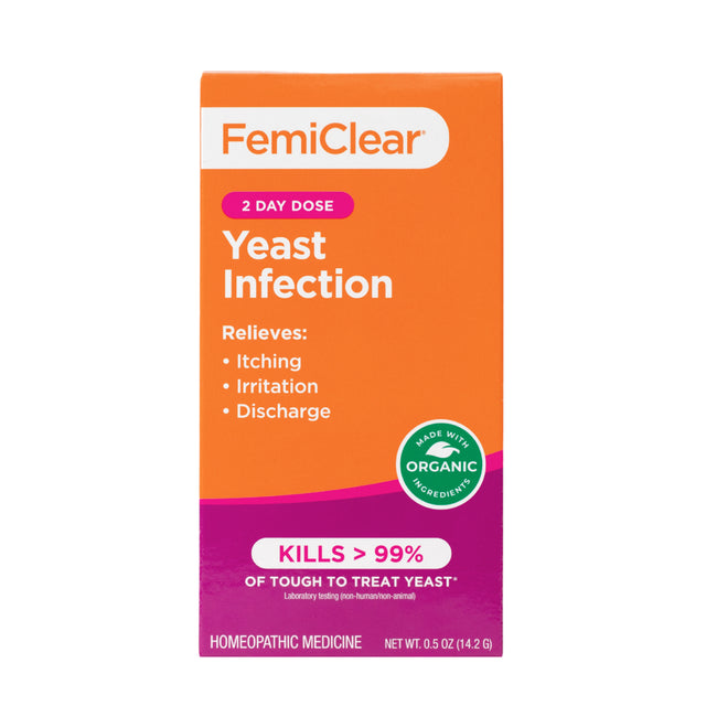 Femiclear 2-Day Dose Yeast Infection Treatment, 1 Ointment, 2 Disposable Applicators