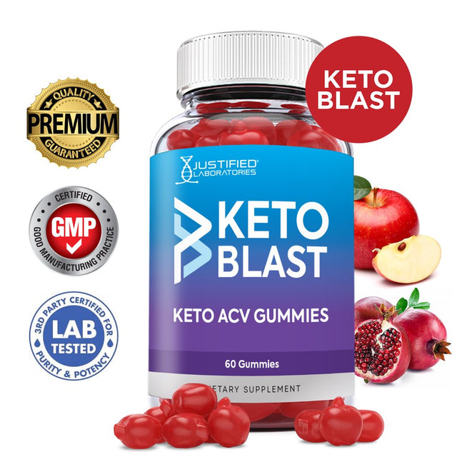 Keto Blast ACV Gummies 1000MG Dietary Supplement 60 Gummys