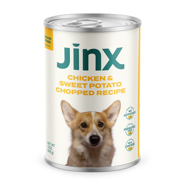 Jinx Chopped Chicken Recipe Natural Wet Dog Food, Grain-Free, 13 Oz. Can