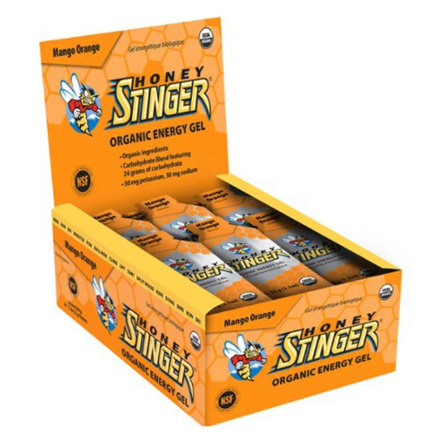 Honey Stinger Energy Gel, Mango Orange, 24 Ct