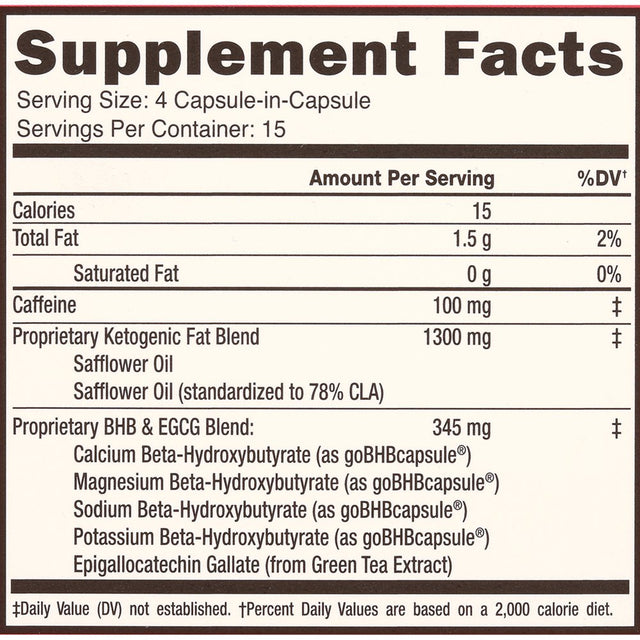 Keto Science Keto Burn Fat Burner Capsules, 60 Ct