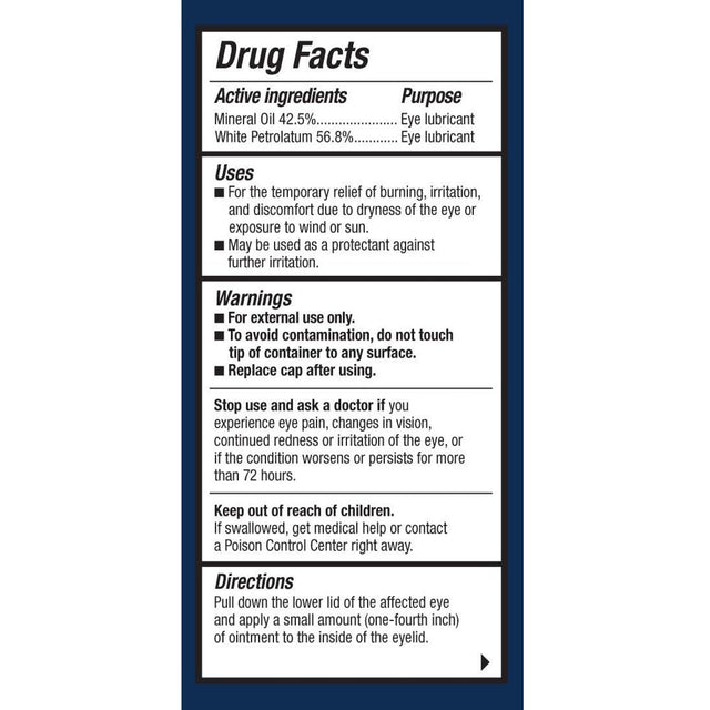 Refresh Lacri-Lubricant Eye Ointment, Eye Dryness Nighttime Relief, 0.12 Oz, 2-Pack