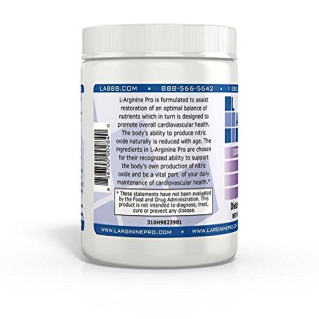 L-Arginine Pro Powder - 5500Mg L-Arginine, 1100Mg L-Citrulline Cardio Health (Grapeberry (1) Jar / Raspberry Jar)