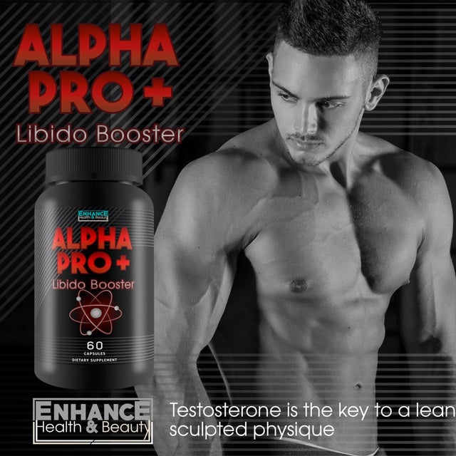 Alpha Pro+ Libido Booster & Energy Support - Libido Booster for Men - Alpha Pro Pills Are Specially Formulated to Support Male Energy and Support Increased Libido Max Results